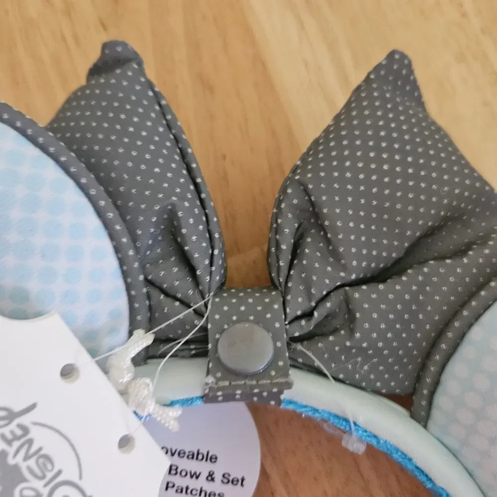 RunDisney Springtime Surprise Ear Headband with Removable Bow and Patches NWT